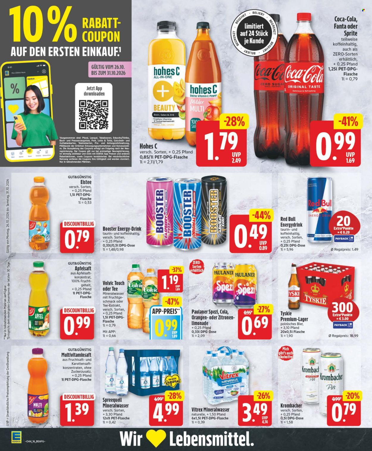 Edeka Prospekte  - 26.10.2026 - 31.10.2026. Seite 16