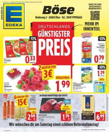 Prospekte Edeka - 26.10.2026 - 31.10.2026.