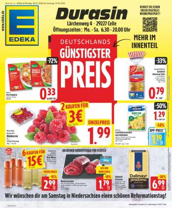 Prospekte Edeka - 26.10.2026 - 31.10.2026.