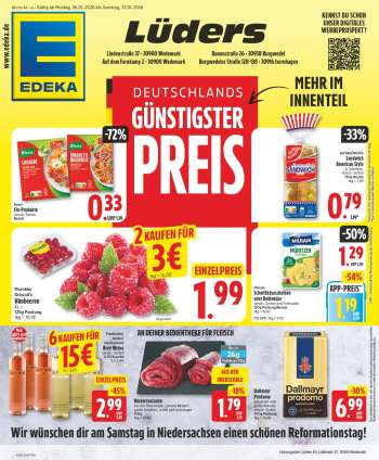 Prospekte Edeka - 26.10.2026 - 31.10.2026.