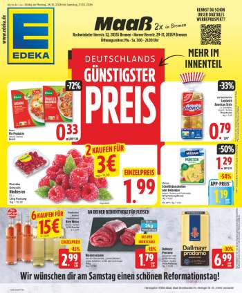 Prospekte Edeka - 26.10.2026 - 31.10.2026.