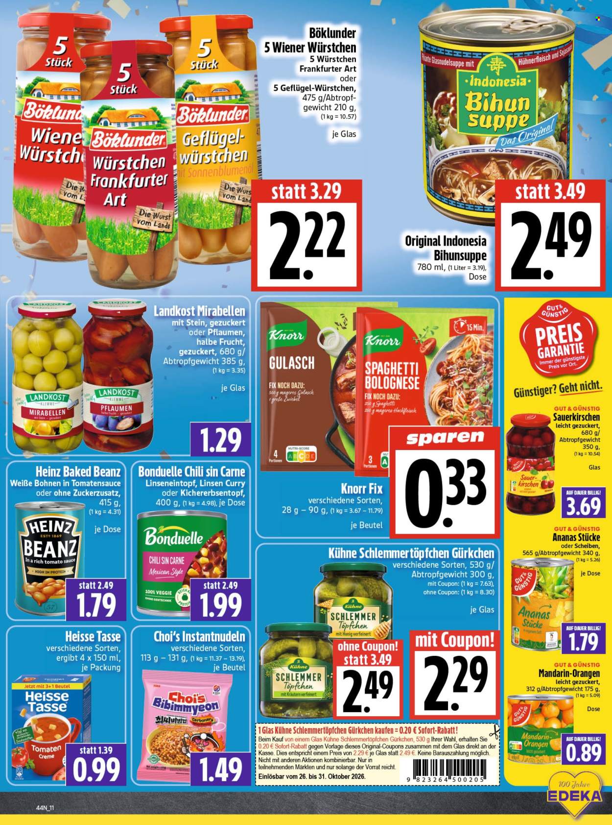 Edeka Prospekte  - 26.10.2026 - 31.10.2026. Seite 11