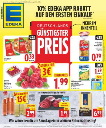 Prospekte Edeka - 26.10.2026 - 31.10.2026.