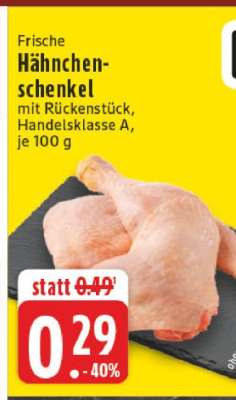 Frische Hähnchenschenkel