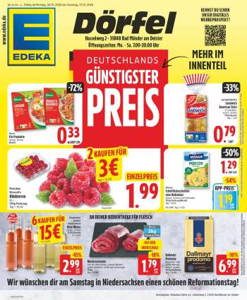 Prospekte Edeka - 26.10.2026 - 31.10.2026.