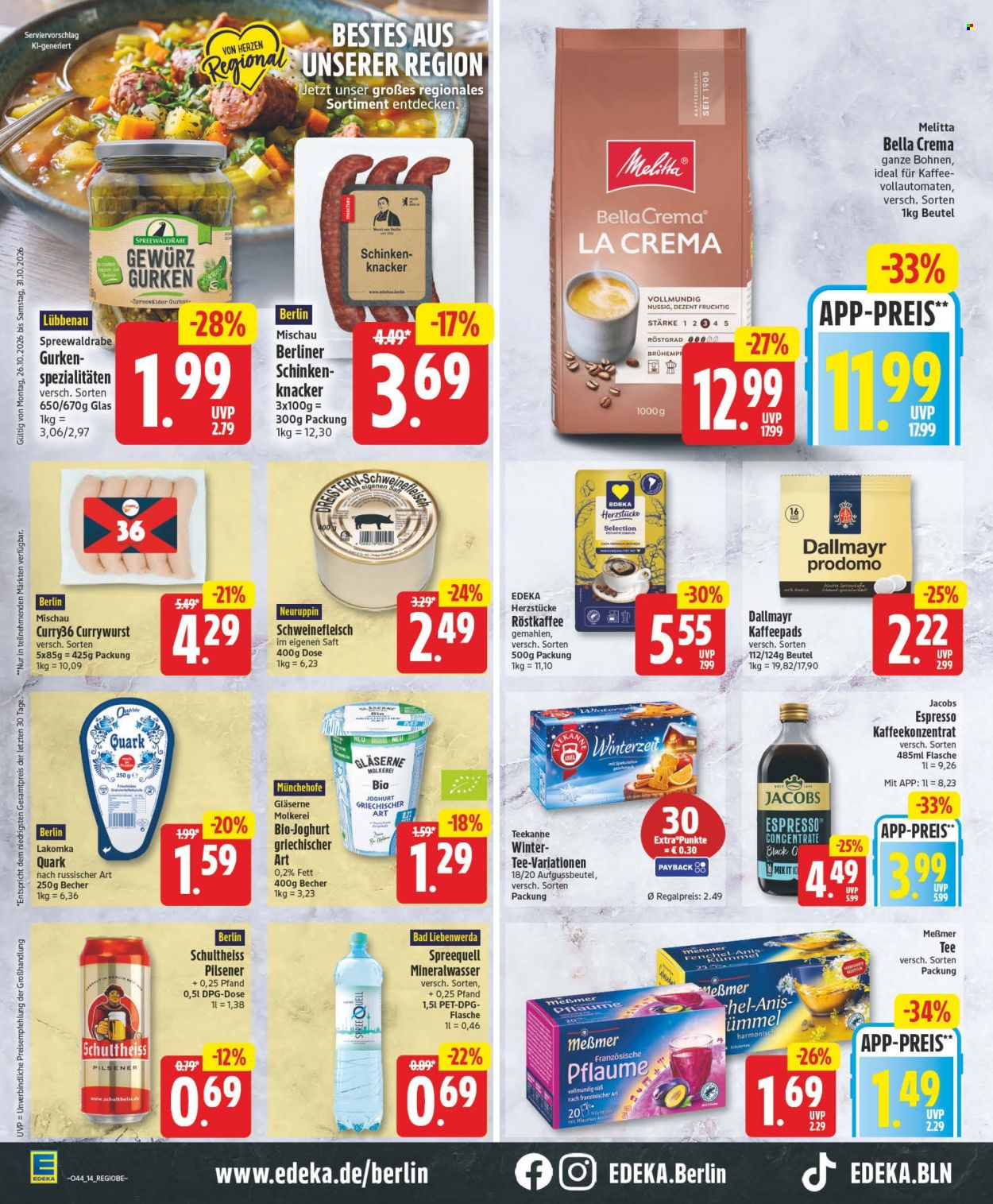 Edeka Prospekte  - 26.10.2026 - 31.10.2026. Seite 14