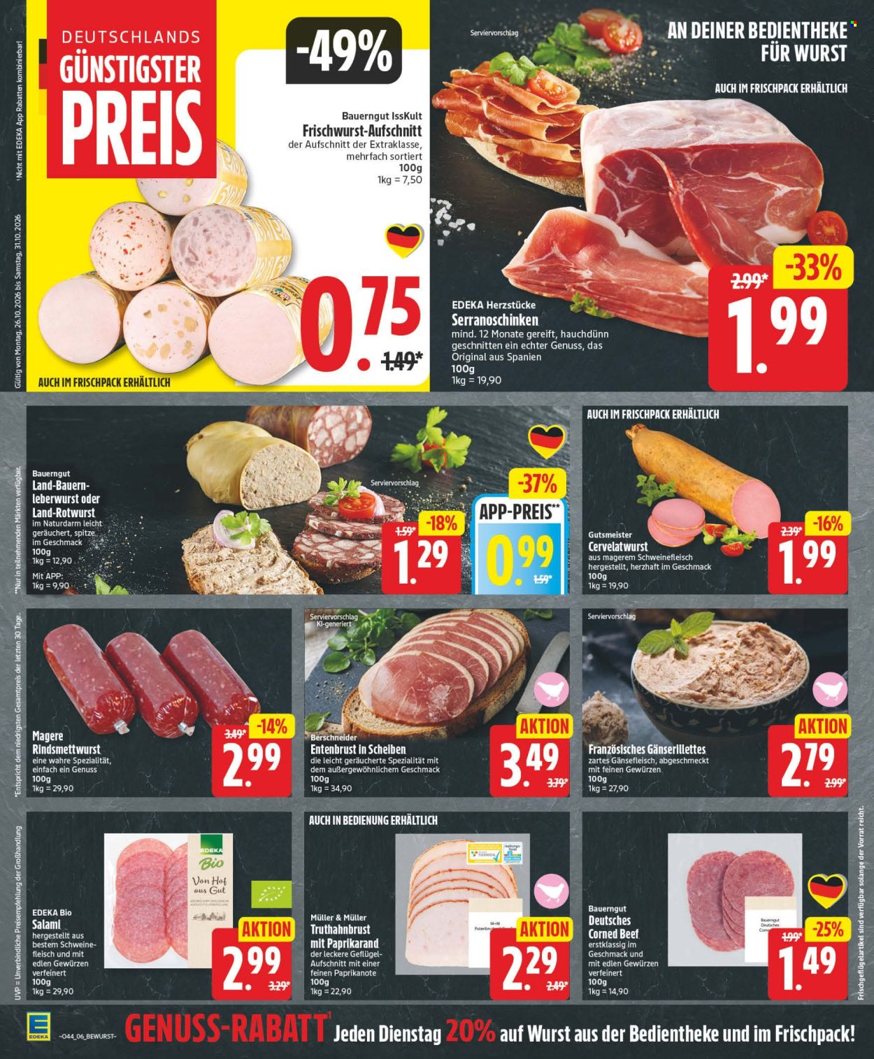 Edeka Prospekte  - 26.10.2026 - 31.10.2026. Seite 6