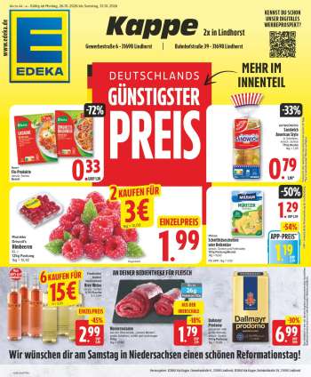 Prospekte Edeka - 26.10.2026 - 31.10.2026.