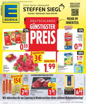 Prospekte Edeka - 26.10.2026 - 31.10.2026.