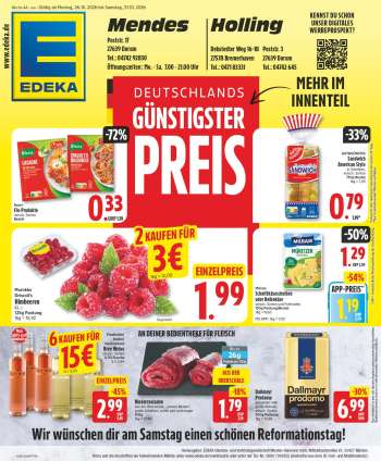 Prospekte Edeka - 26.10.2026 - 31.10.2026.
