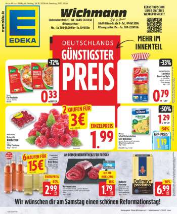 Prospekte Edeka - 26.10.2026 - 31.10.2026.