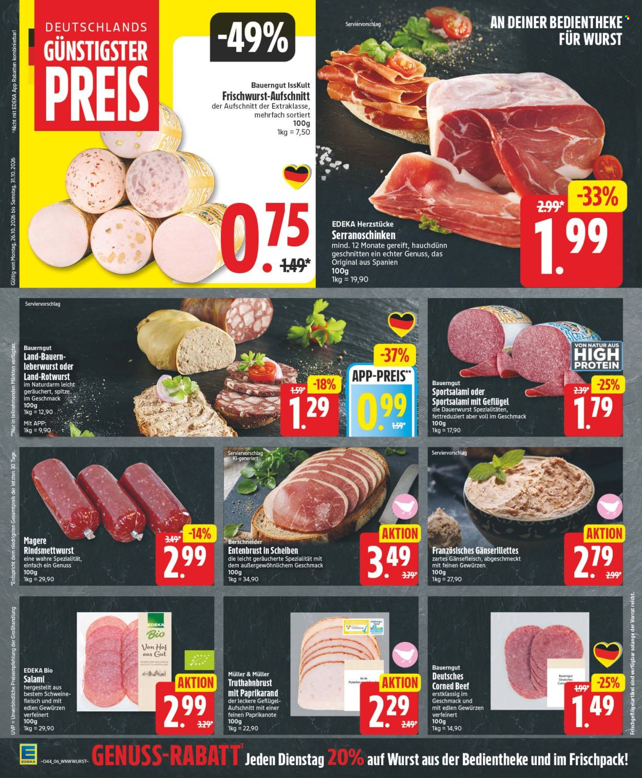 Edeka Prospekte  - 26.10.2026 - 31.10.2026. Seite 6
