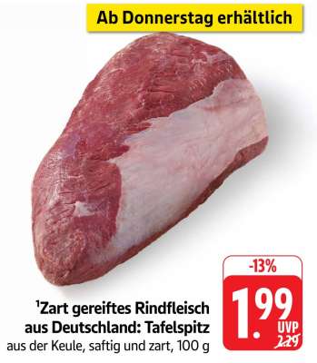 Zart gereiftes Rindfleisch aus Deutschland Tafelspitz