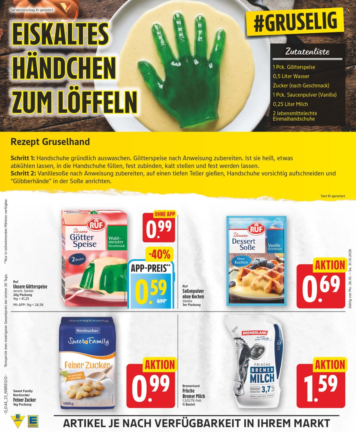 Edeka Prospekte  - 26.10.2026 - 31.10.2026. Seite 23