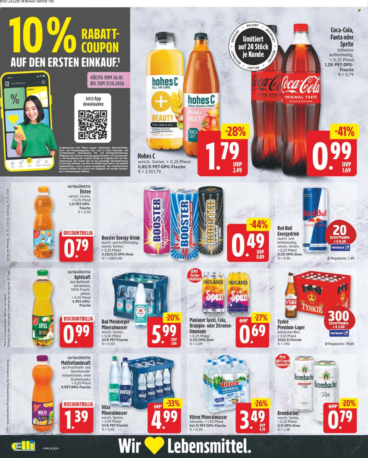 Edeka Prospekte  - 26.10.2026 - 31.10.2026. Seite 16