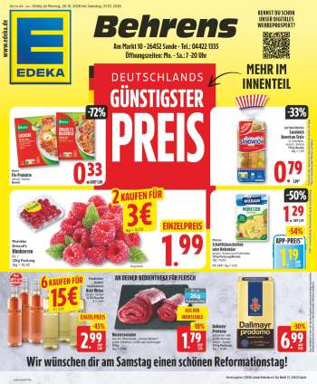 Prospekte Edeka - 26.10.2026 - 31.10.2026.