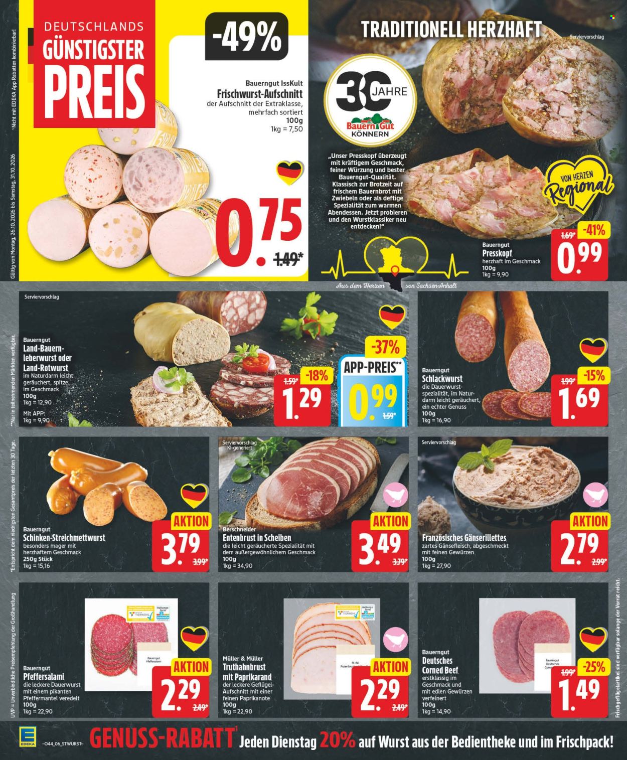 Edeka Prospekte  - 26.10.2026 - 31.10.2026. Seite 8