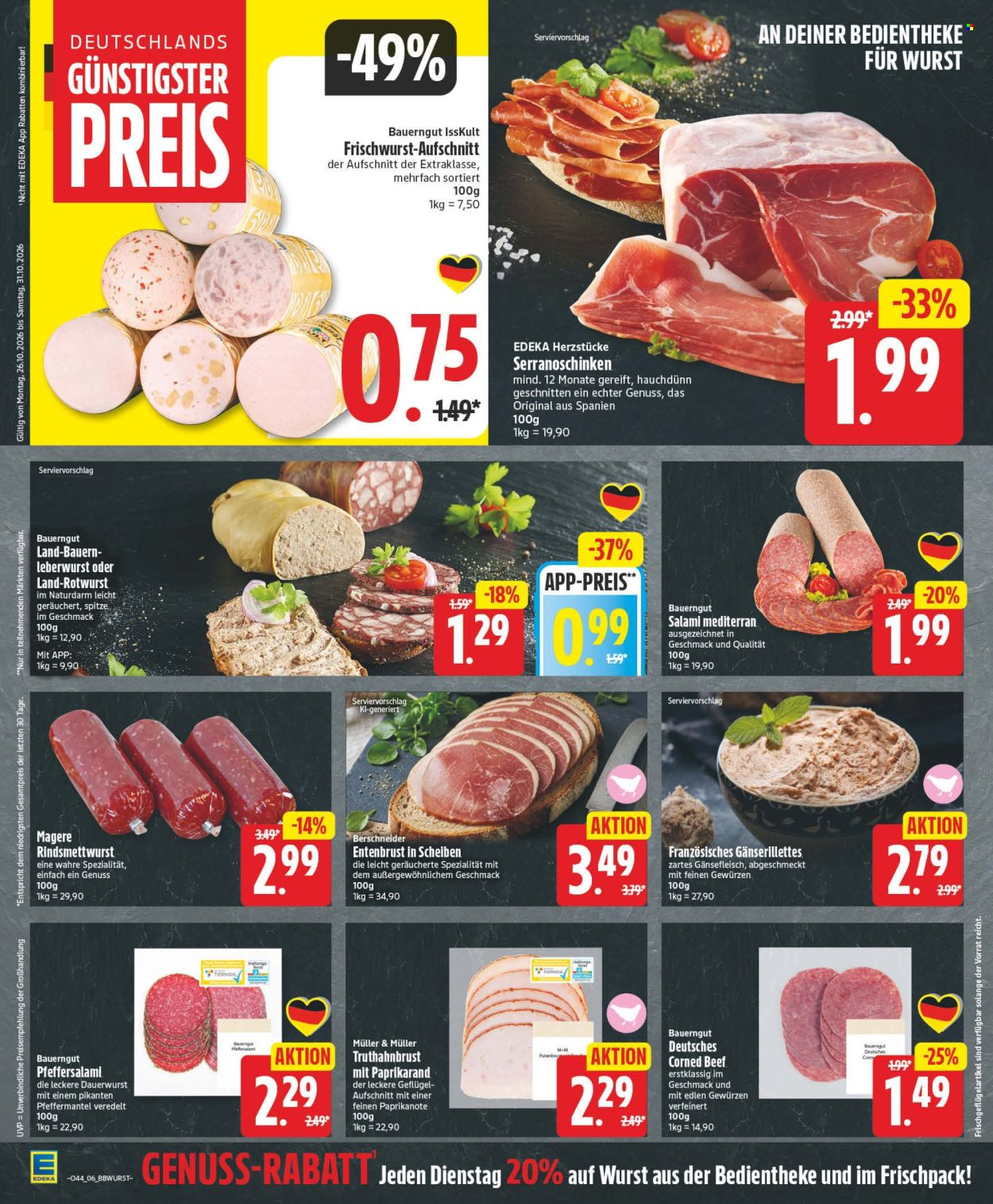 Edeka Prospekte  - 26.10.2026 - 31.10.2026. Seite 6