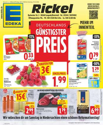 Prospekte Edeka - 26.10.2026 - 31.10.2026.