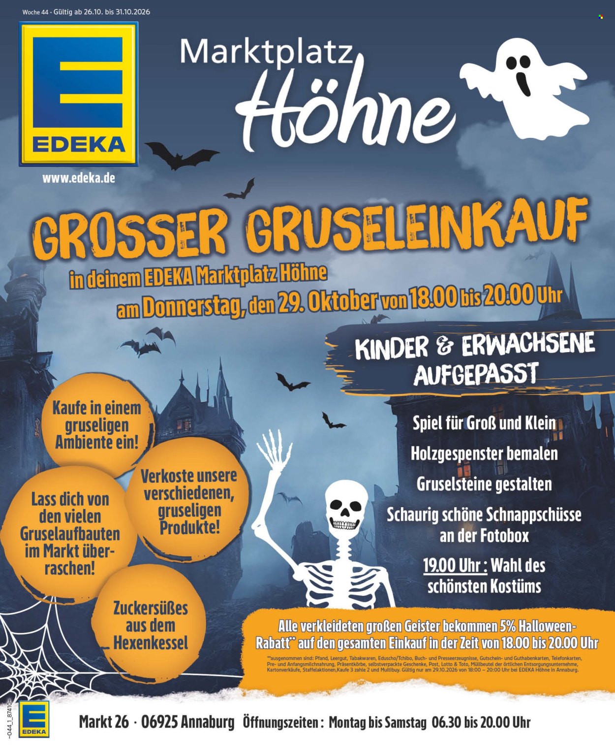 Edeka Prospekte  - 26.10.2026 - 31.10.2026. Seite 1