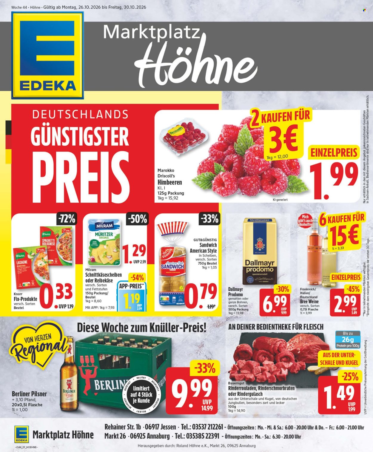 Edeka Prospekte  - 26.10.2026 - 31.10.2026. Seite 3