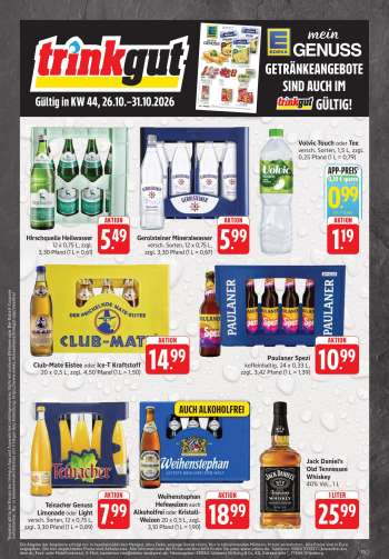 Prospekte Edeka - 26.10.2026 - 31.10.2026.