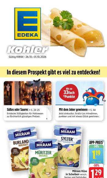 Prospekte E center - 26.10.2026 - 31.10.2026.