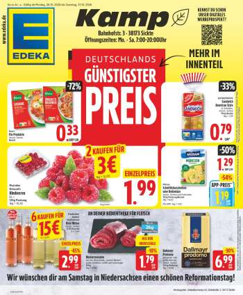 Prospekte Edeka - 26.10.2026 - 31.10.2026.