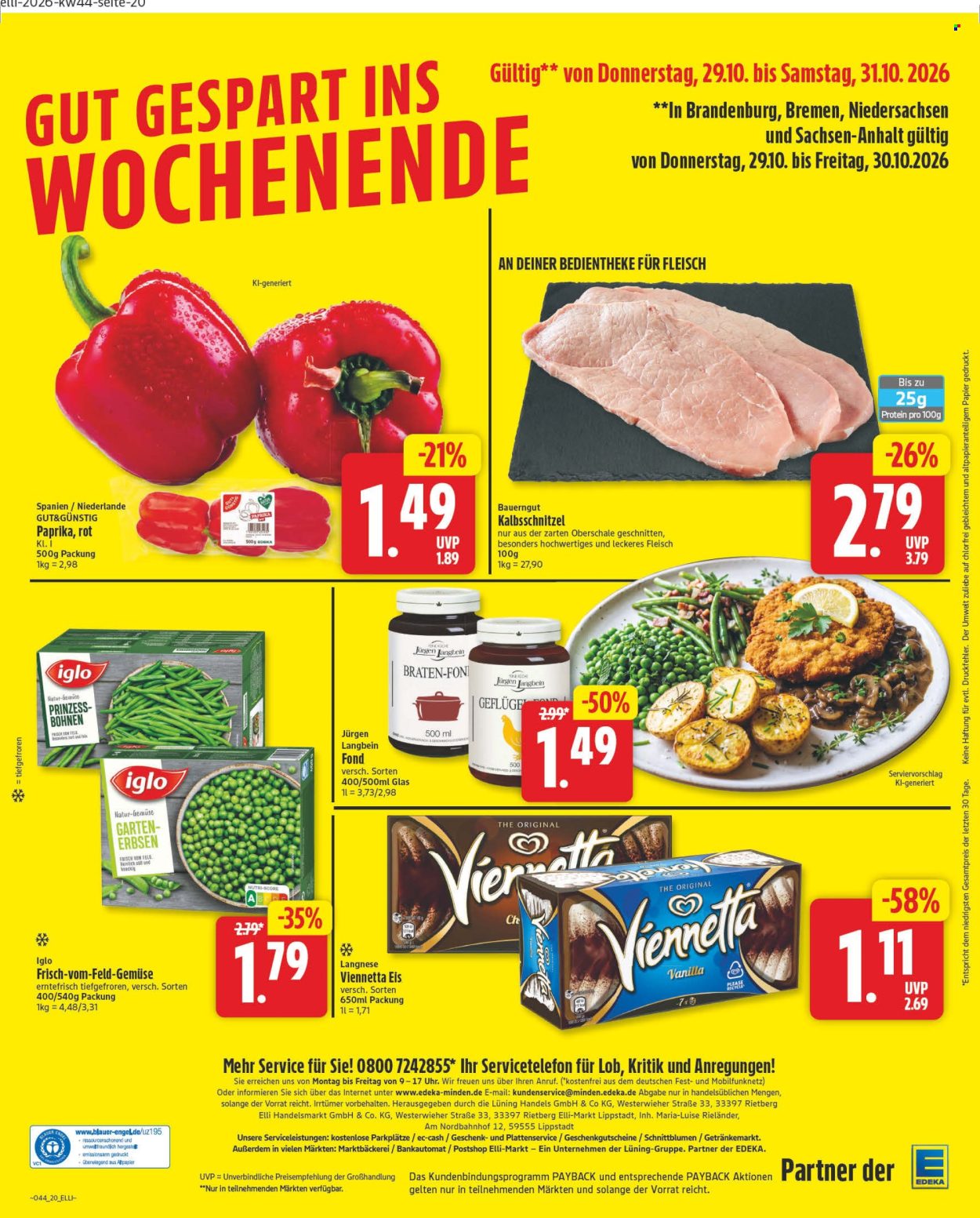 Edeka Prospekte  - 26.10.2026 - 31.10.2026. Seite 25