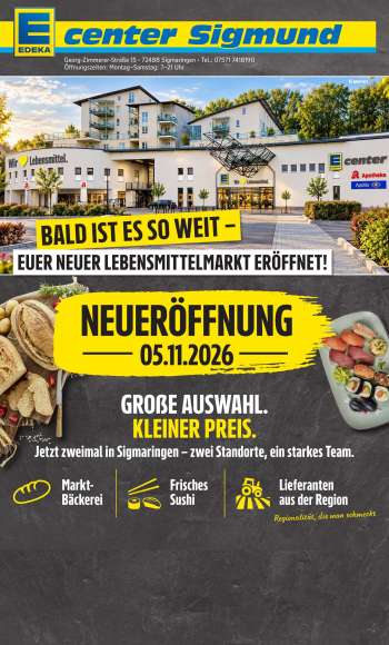 Prospekte E center - 26.10.2026 - 31.10.2026.