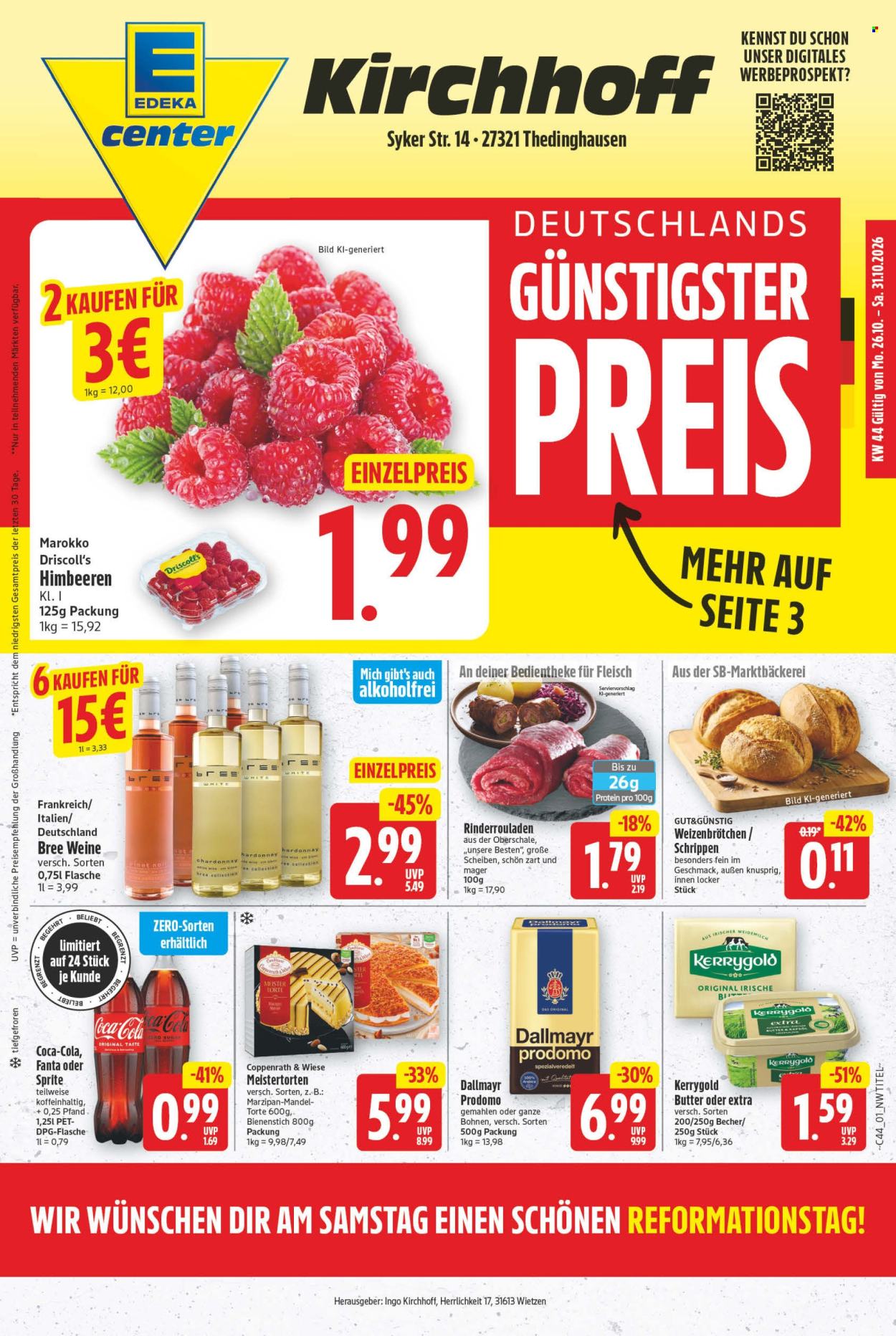 E center Prospekte  - 26.10.2026 - 31.10.2026. Seite 1
