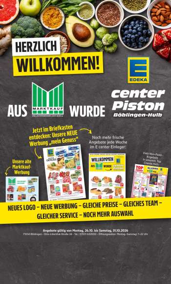 Prospekte E center - 26.10.2026 - 31.10.2026.