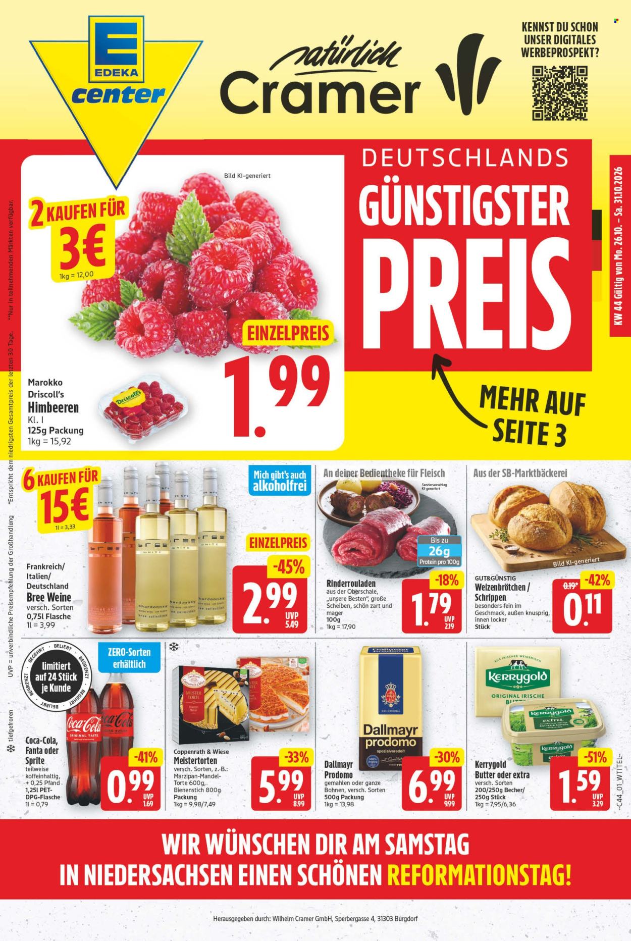 E center Prospekte  - 26.10.2026 - 31.10.2026. Seite 1