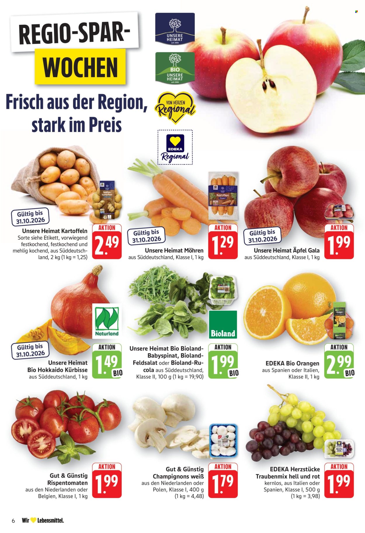 Edeka Prospekte  - 26.10.2026 - 31.10.2026. Seite 14