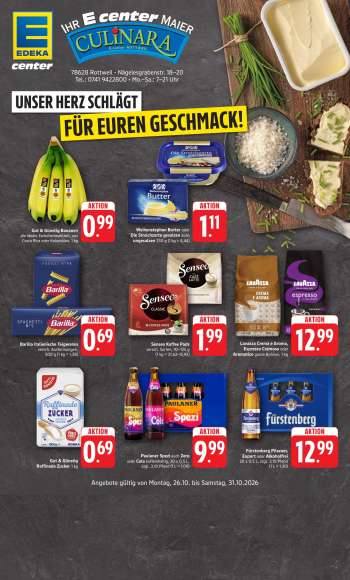 Prospekte E center - 26.10.2026 - 31.10.2026.