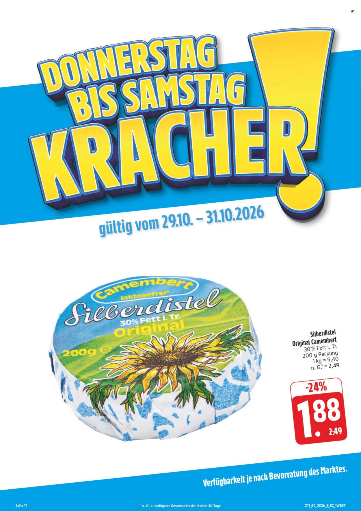 Edeka Prospekte  - 26.10.2026 - 31.10.2026. Seite 38