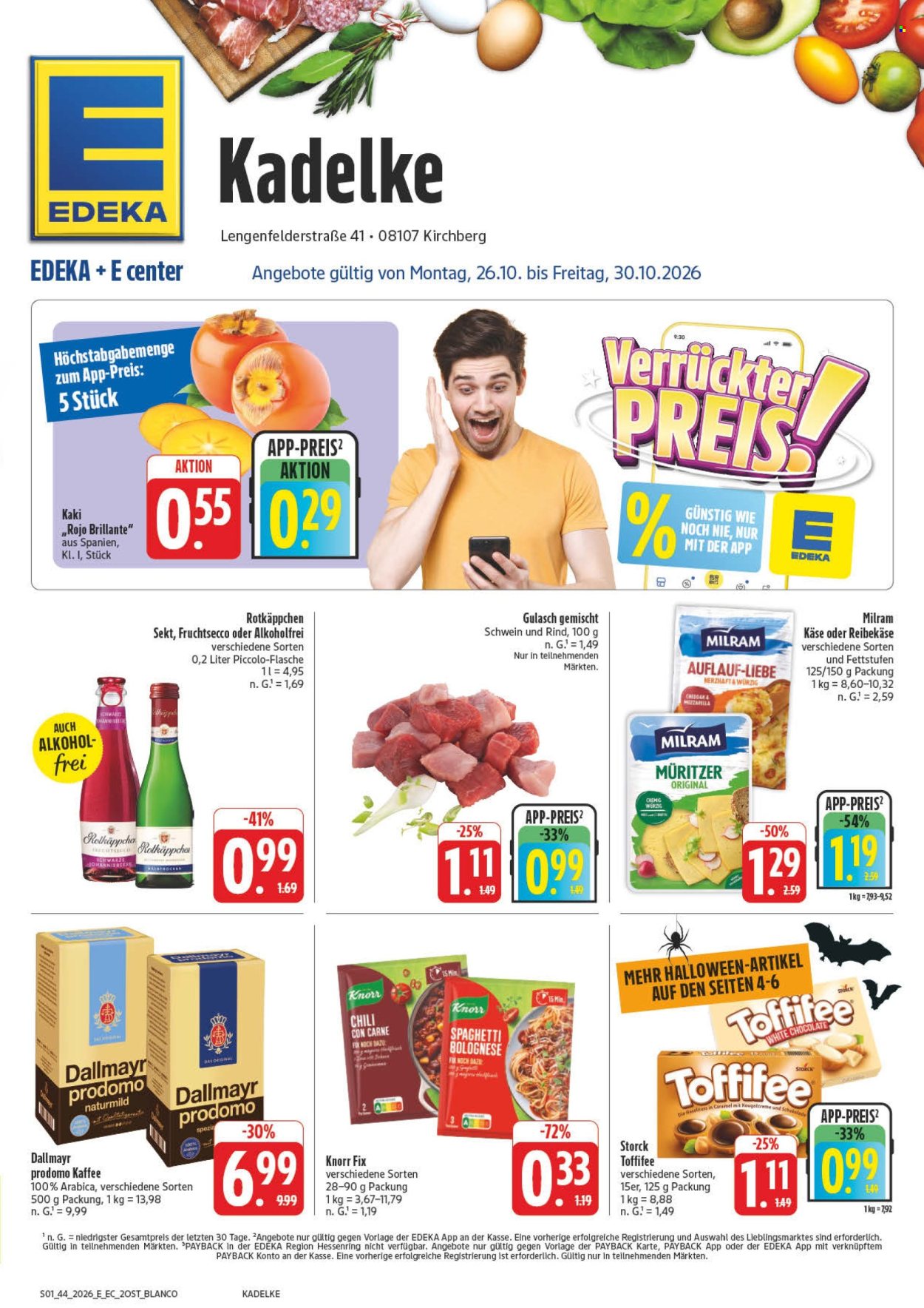 Edeka Prospekte  - 26.10.2026 - 31.10.2026. Seite 1