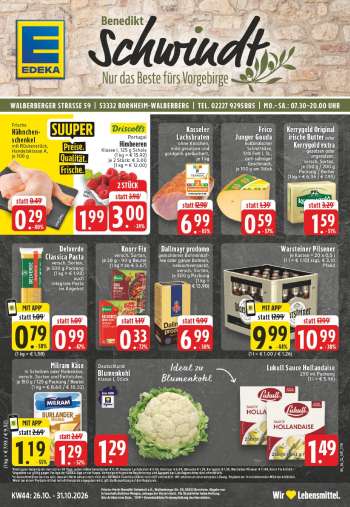 Prospekte Edeka - 26.10.2026 - 31.10.2026.