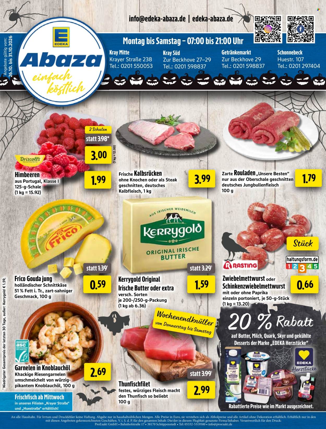 Edeka Getränkemarkt Prospekte  - 26.10.2026 - 31.10.2026. Seite 1