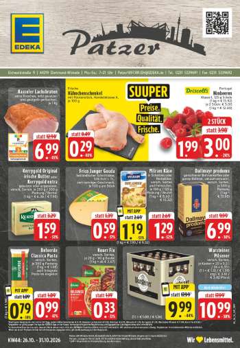 Prospekte Edeka - 26.10.2026 - 31.10.2026.