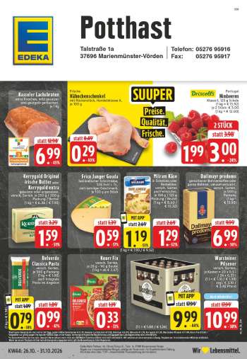 Prospekte Edeka - 26.10.2026 - 31.10.2026.