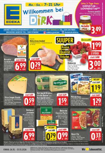 Prospekte Edeka - 26.10.2026 - 31.10.2026.