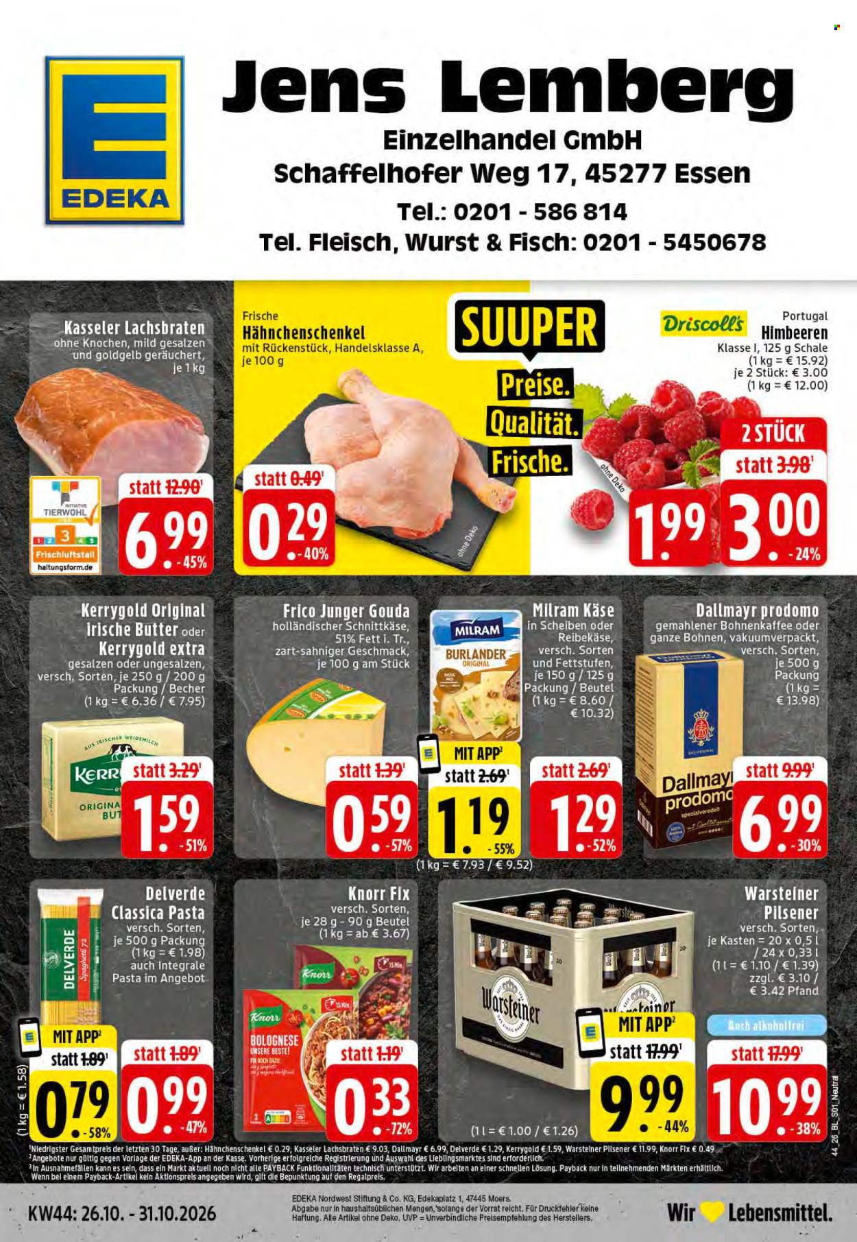 Edeka Prospekte  - 26.10.2026 - 31.10.2026. Seite 1