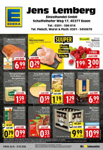 Prospekte Edeka - 26.10.2026 - 31.10.2026.