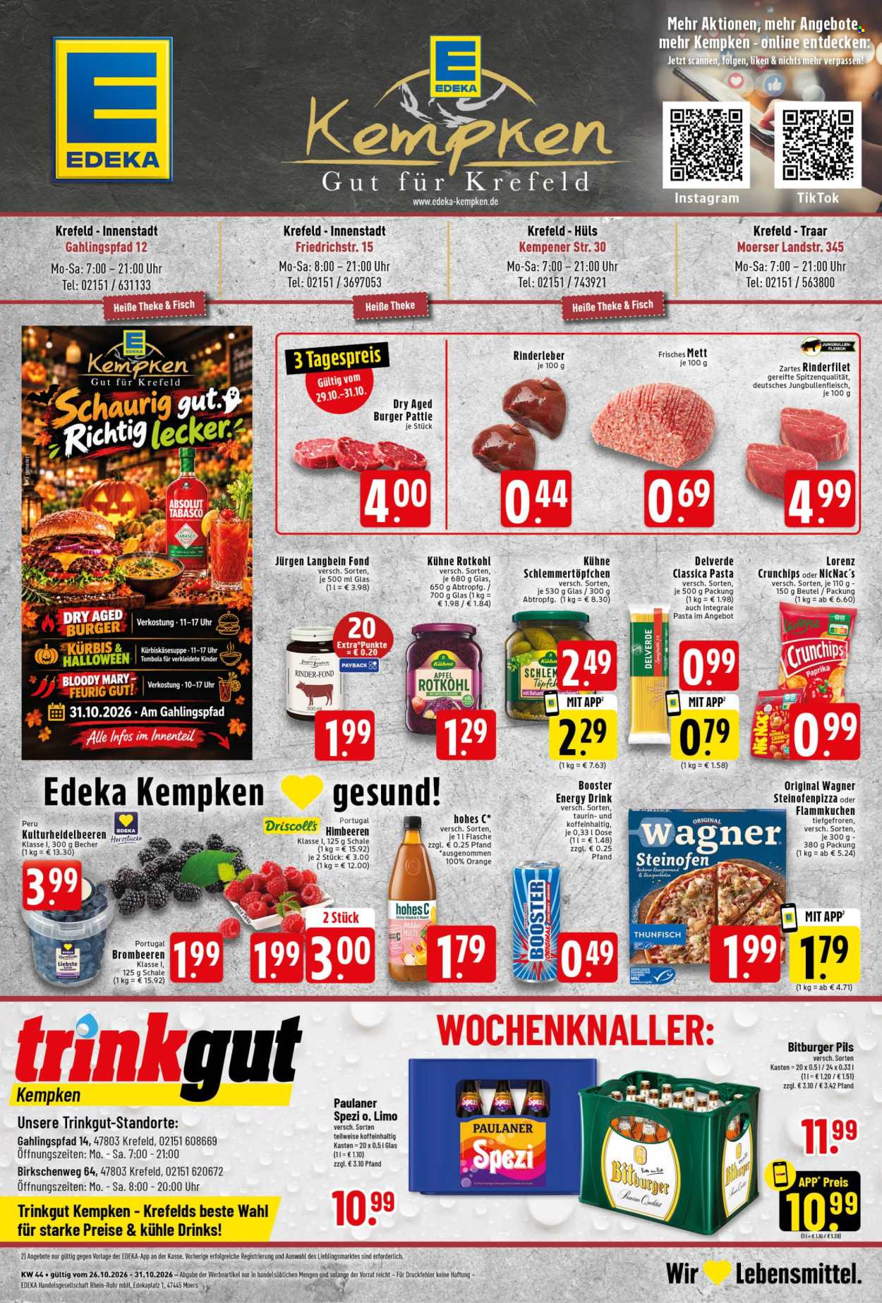Edeka Prospekte  - 26.10.2026 - 31.10.2026. Seite 1