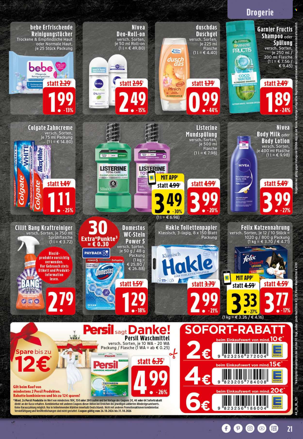 Edeka Prospekte  - 26.10.2026 - 31.10.2026. Seite 21