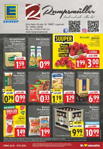 Prospekte Edeka - 26.10.2026 - 31.10.2026.