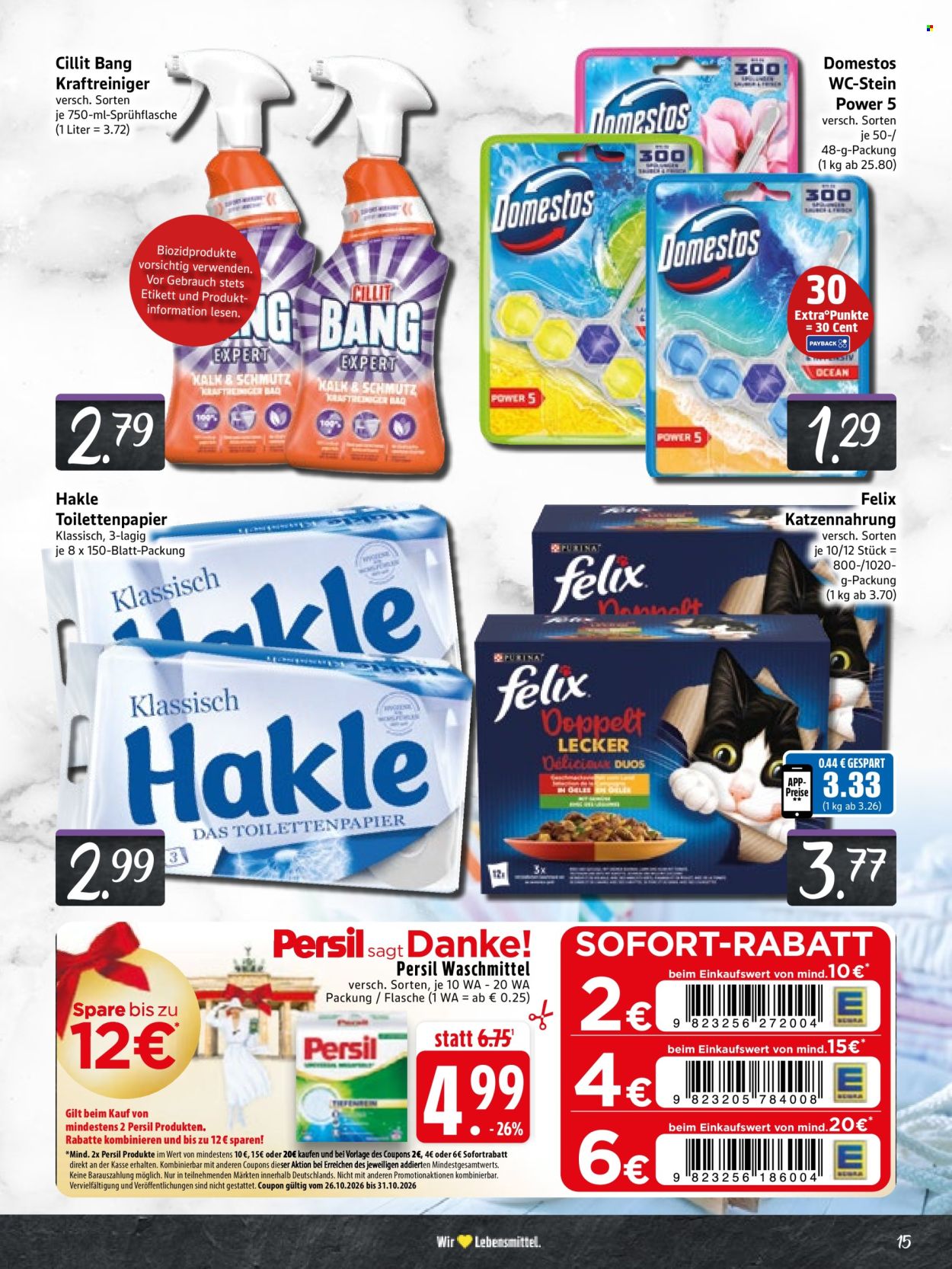 Edeka Prospekte  - 26.10.2026 - 31.10.2026. Seite 15