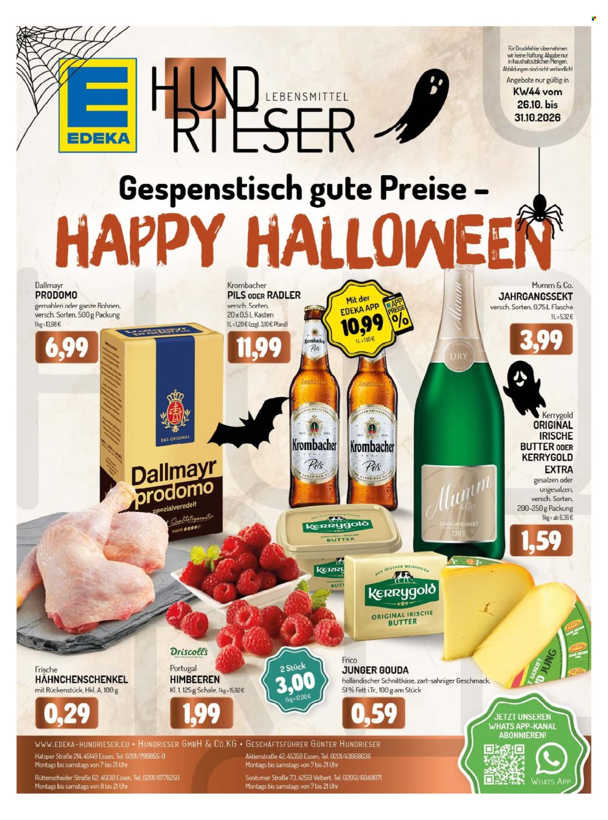 Edeka Prospekte  - 26.10.2026 - 31.10.2026. Seite 1