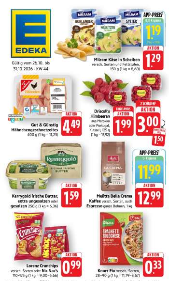 Prospekte Edeka - 26.10.2026 - 31.10.2026.